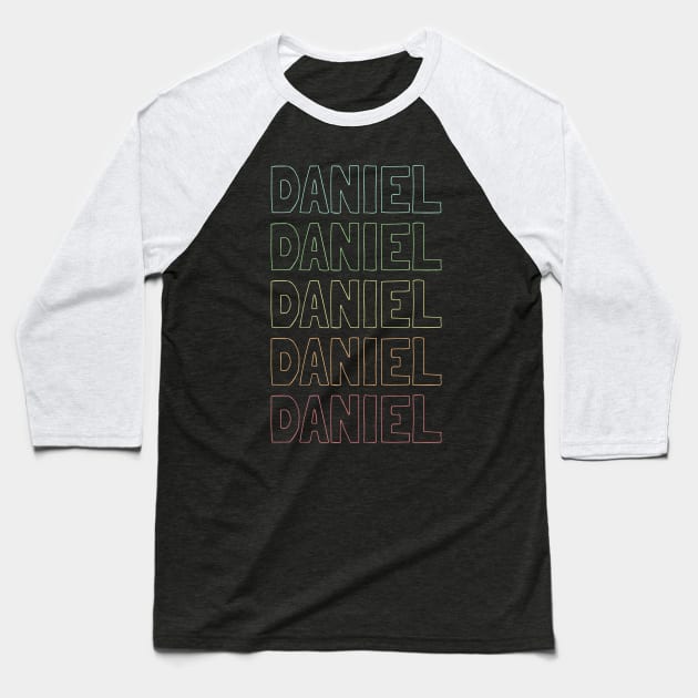 Daniel Name Pattern Baseball T-Shirt by Insert Name Here